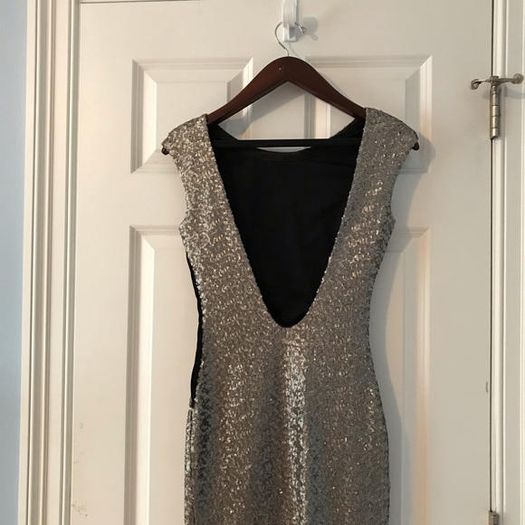 Zara women’s silver sequin dress size small - Picture 4 of 6